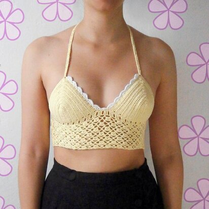 PEARL lacy crop top _ M39