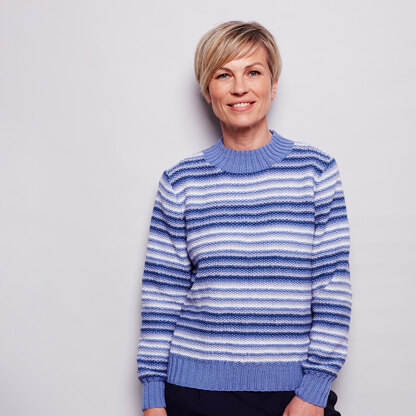 Bia Jumper - Knitting Pattern For Women in MillaMia Naturally Soft Merino by MillaMia