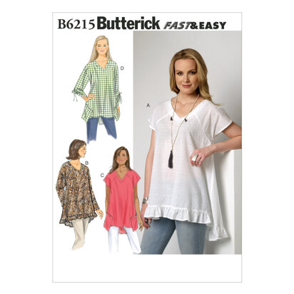Butterick Misses' Top B6215 - Sewing Pattern