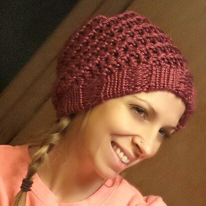 Spiral Slouchy Hat