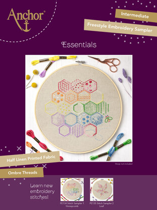 Full Range of Embroidery Starter Kit With Pattern Stamped Embroidery Kit  Including Embroidery Cloth With Pattern, Bamboo Embroidery Hoop -   Norway