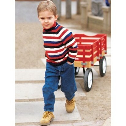 Andrew's Stripes Sweater in Patons Canadiana