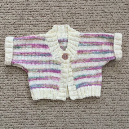 Cardigan for new baby Daisy