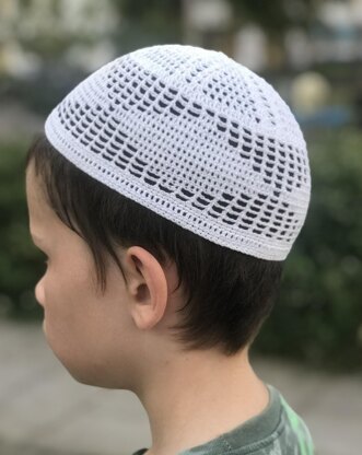 Short cotton kufi cap