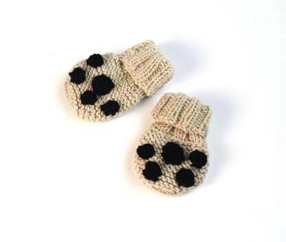 Easy baby bear hat, booties & mittens