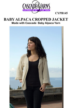 Cropped Jacket in Cascade Baby Alpaca B145