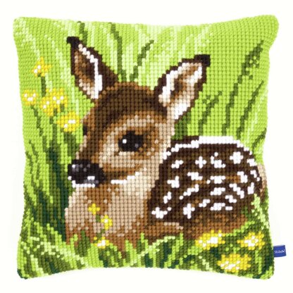 Vervaco Cross Stitch Kit: Cushion: Little Deer - 40 x 40cm