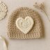 Easy Crochet Heart Appliqué Pattern