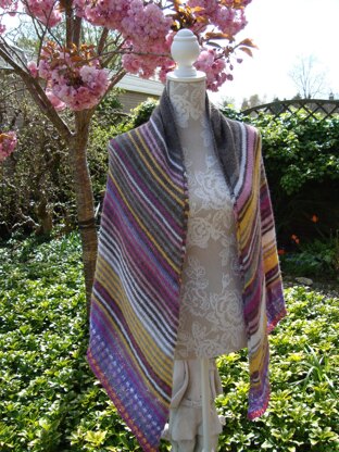 Colorful Lines Shawl