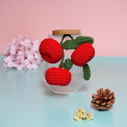 Apple Fruit Car Hanging Crochet