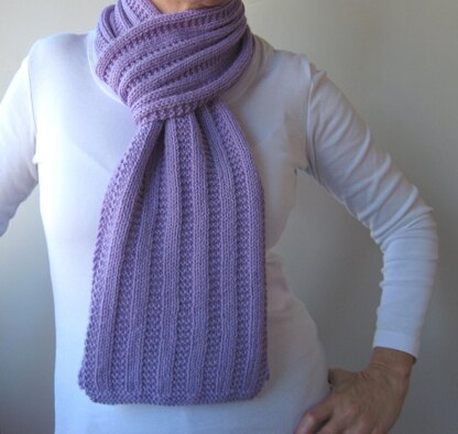 Garter Ribbed Scarf