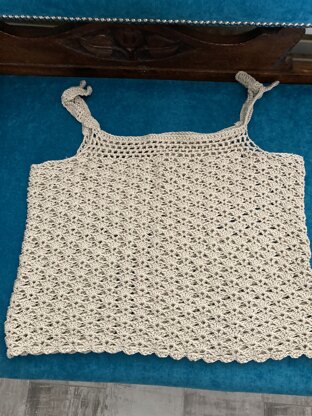 The Waterlily Lace Top Crochet pattern by Michelle Greenberg | LoveCrafts