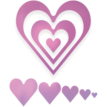 Artdeco Creations Couture Creations Nesting Dies - Hearts
