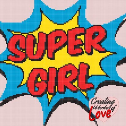 Super Girl POW Stitch Graphgan
