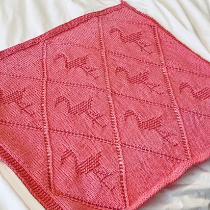 Diamond Flamingo Blanket