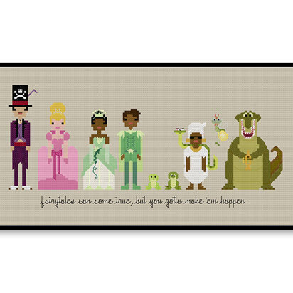 Princess and the Frog Ball Gown - PDF Cross Stitch Pattern