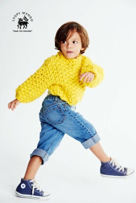 Loopy Mango Mini Cropped Sweater ages 2-4