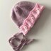 Pretty and Square Baby Bonnet