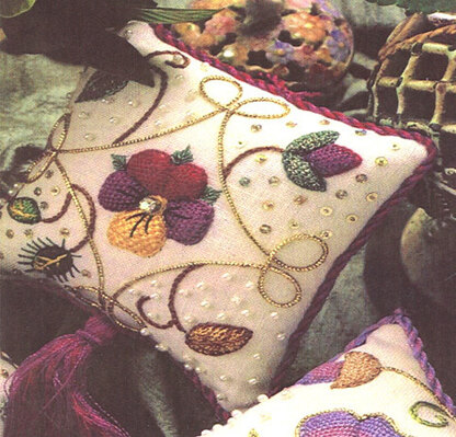 Rajmahal Elizabethan Rich Pincushion Embroidery Kit - 12 x 12cm