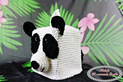 Panda Bear Tissue Box Cover