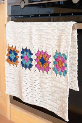 Granny Square Dish Towel