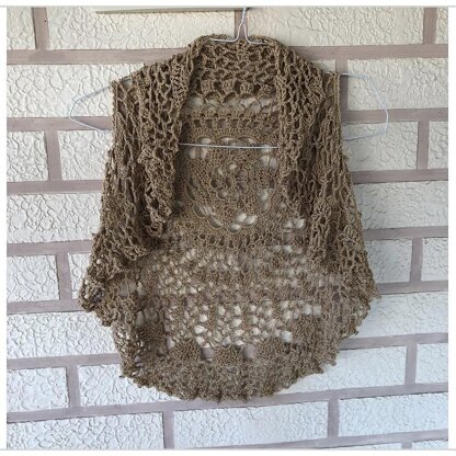 Crochet circle vest