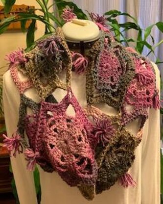 Wild Violets Infinity Scarf