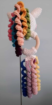 Unicorn baby rattle #3