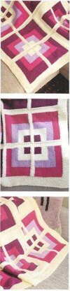 Squares and Moss Stitch Blanket