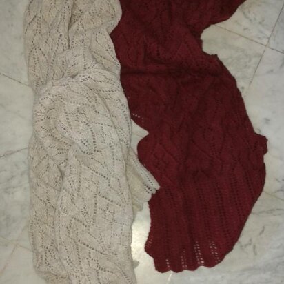 Knitted Alpaca Lace Scarf