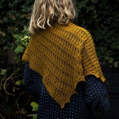 Amber Wheat Shawl