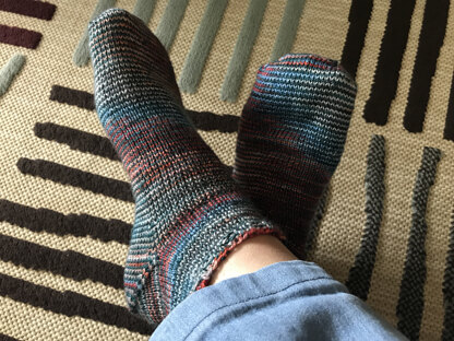 Vanilla Socks [Toe-up & afterthought heel]