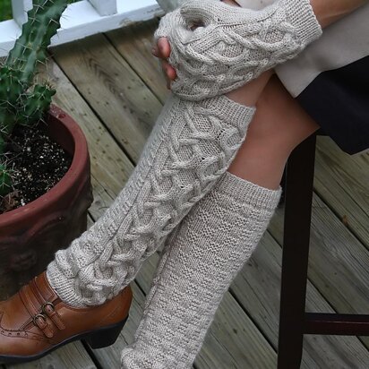 Mittens and Leg Warmers - knitting pattern