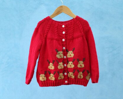 Reindeer Motif Jacket (no 118)