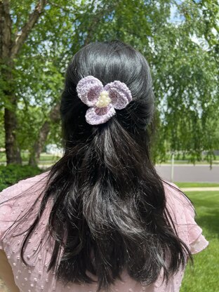 Winged Blossom Crochet Hair Clips Collection