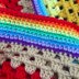 Over The Rainbow Granny Square Blanket