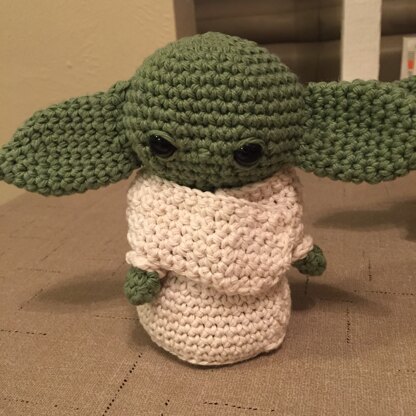 Free Baby Yoda Inspired Fan Art Pattern