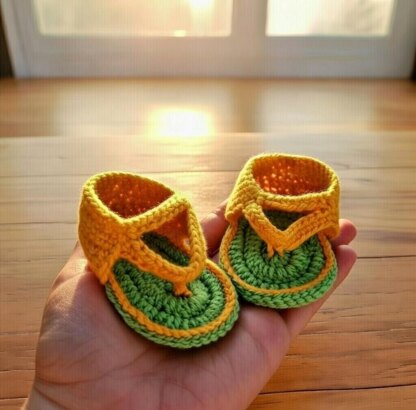 Crochet Baby Sandals – Easy Boho Booties Pattern with Video & PDF
