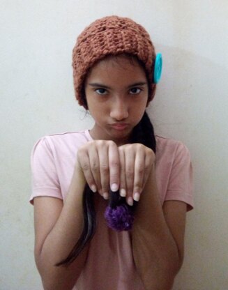 Chunky X Ponytail Hat | Crochet Pattern