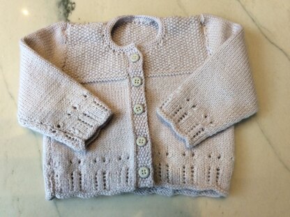 Abigail Cardi and Hat - Baby Cakes by Little Cupcakes - Bc39