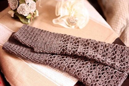 Melange fingerless gloves