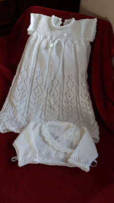 Christening Gown and cardigan