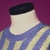 Sideways Knit Striped Pullover #108