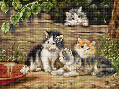 Luca-S The Cats Petit Point Tapestry Kit