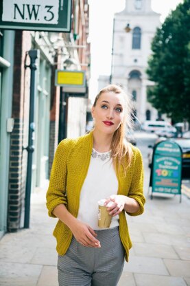 Pleated Cardigan