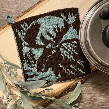 Woodland Moose Potholder