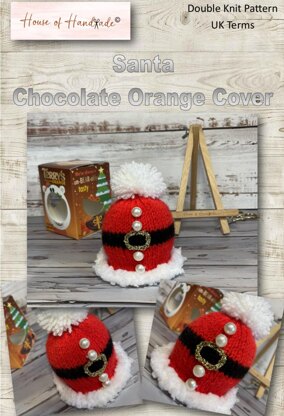 Santa Chocolate Orange Cover Knitting Pattern