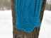 Blue Frost Lace Scarf