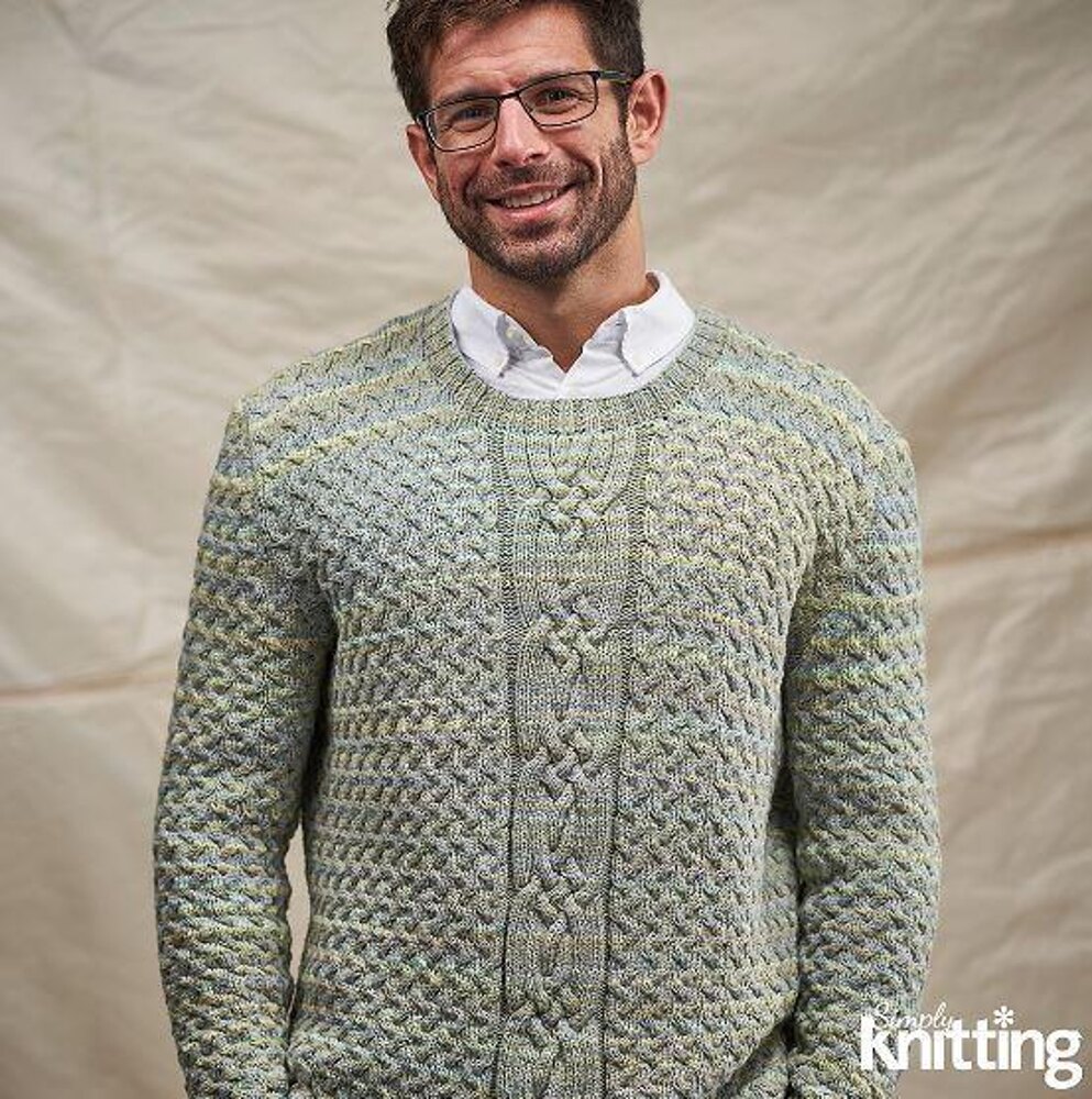 Man s Criss Cross and Cable Jumper Knitting pattern by Sian Brown LoveCrafts