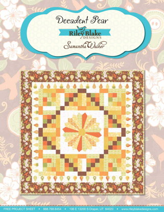 Riley Blake Decadent Pear - Downloadable PDF